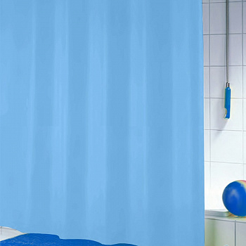 Штора для ванны Spirella ROMANA PEVA голубой 180X180 см 4005175